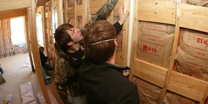 Students volunteer for Habitat for Humanity
