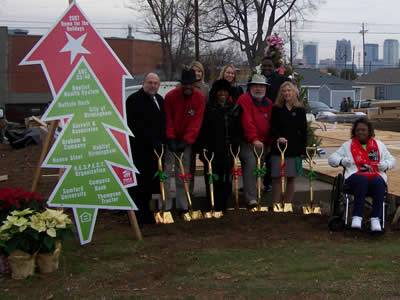 Ground-breaking ceremony for Habitat's Home for the Holidays