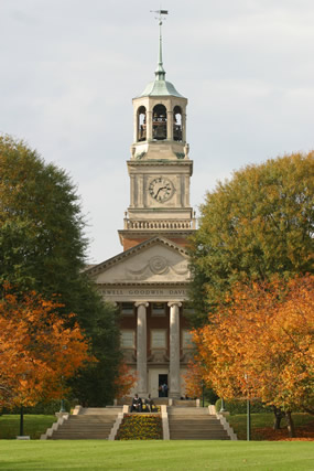 Samford University's Harwell G. Davis Library building is a campus landmark.
