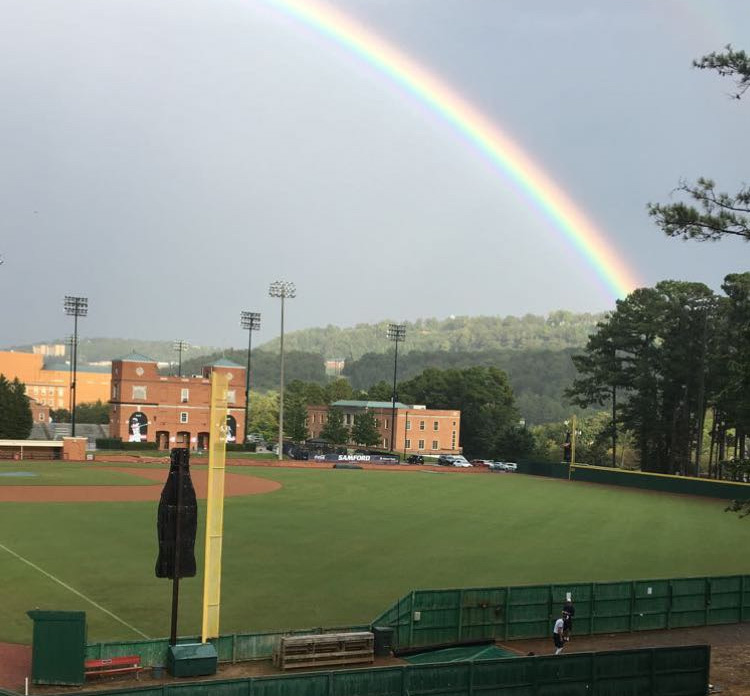 Samford Baseball Field Rainbow