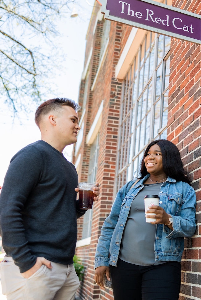 Students Drinking Coffee