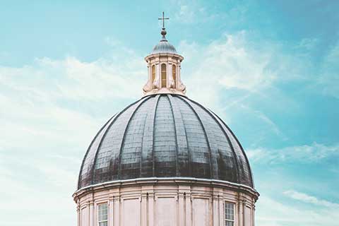 Hodges Chapel Dome Blue Sky