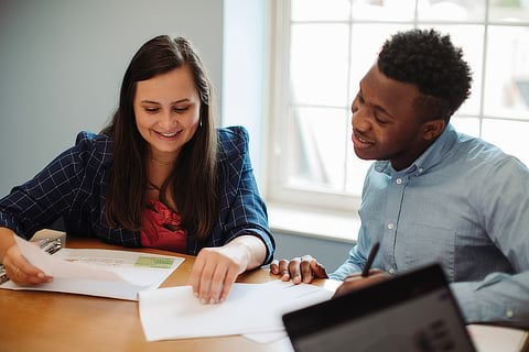 Student and Counselor