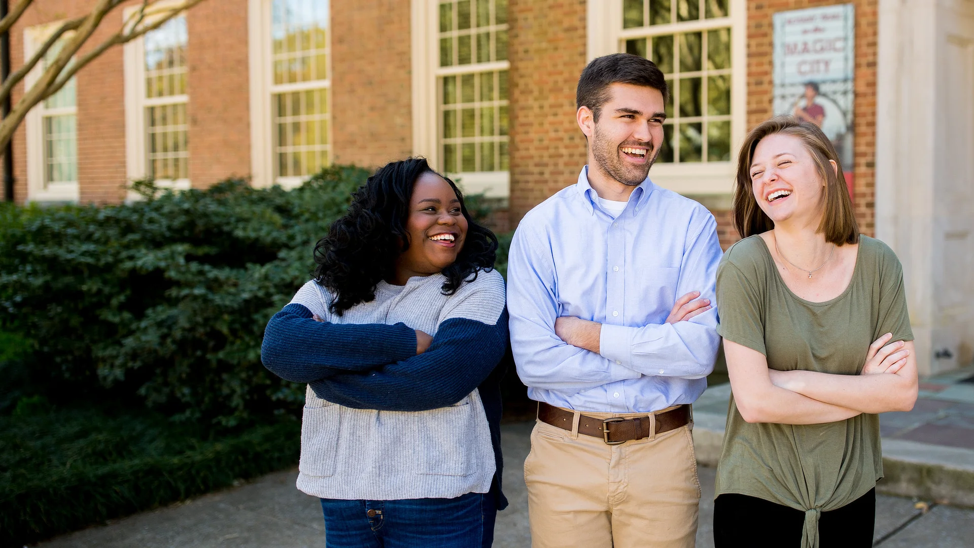 Three Students Samford Campus