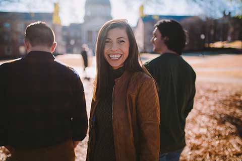 Smiling Female Student