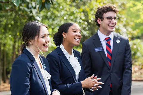 Three Samford Ambassadors Standing Together