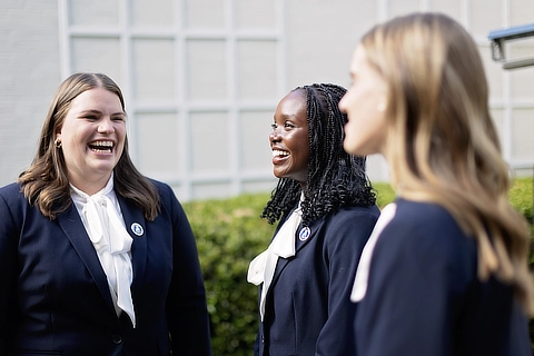 three female students