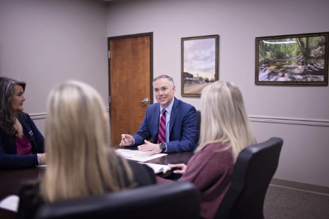 Chad Scroggins at meeting