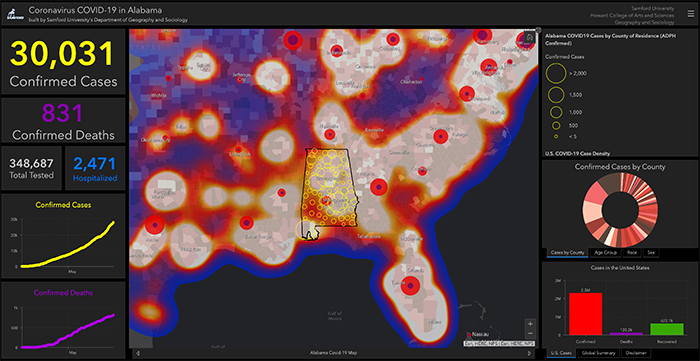 Coronavirus COVID-19 in Alabama