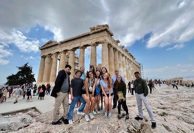Samford students in Greece