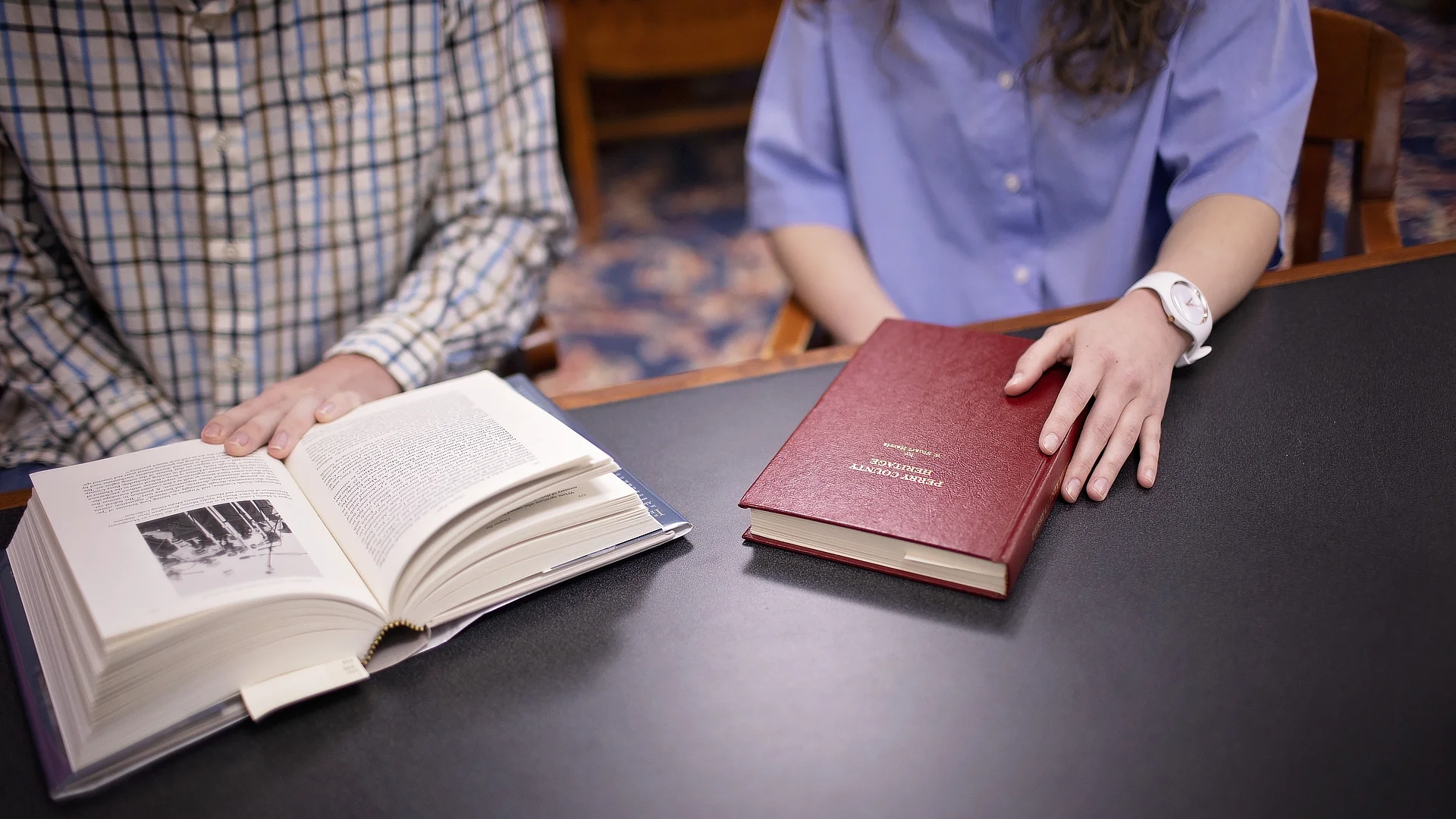 Students Reading English Books