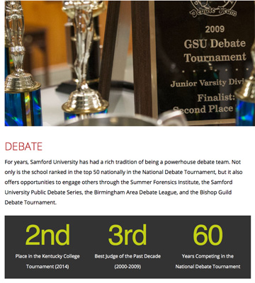 Samford Debate Facts