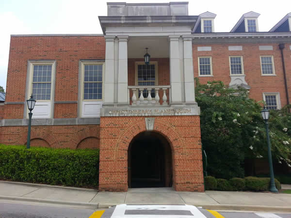 front view of Christenberry Planetarium