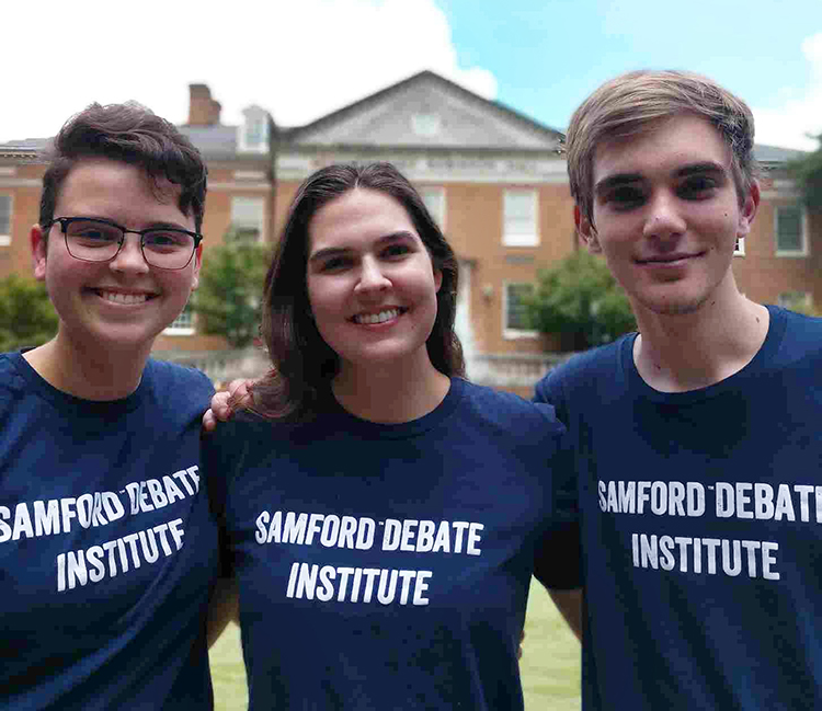 Award-winning debaters help lead the institute