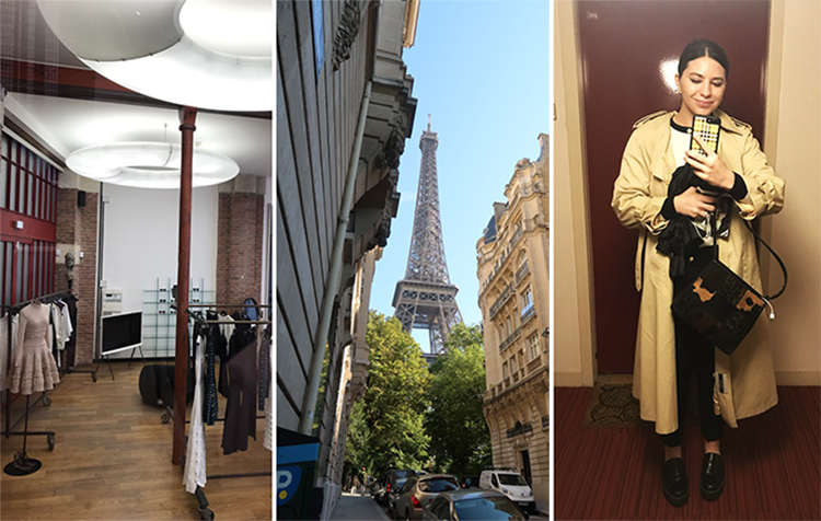 Mia Farris and views of her life in Paris