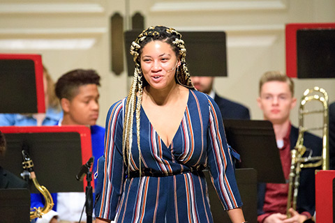 Singing performer