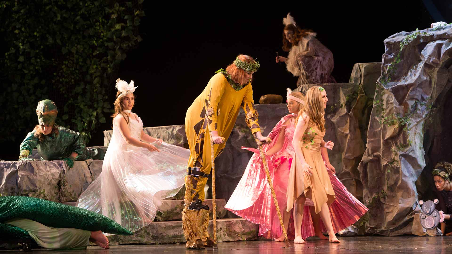 students performing in Children of Eden