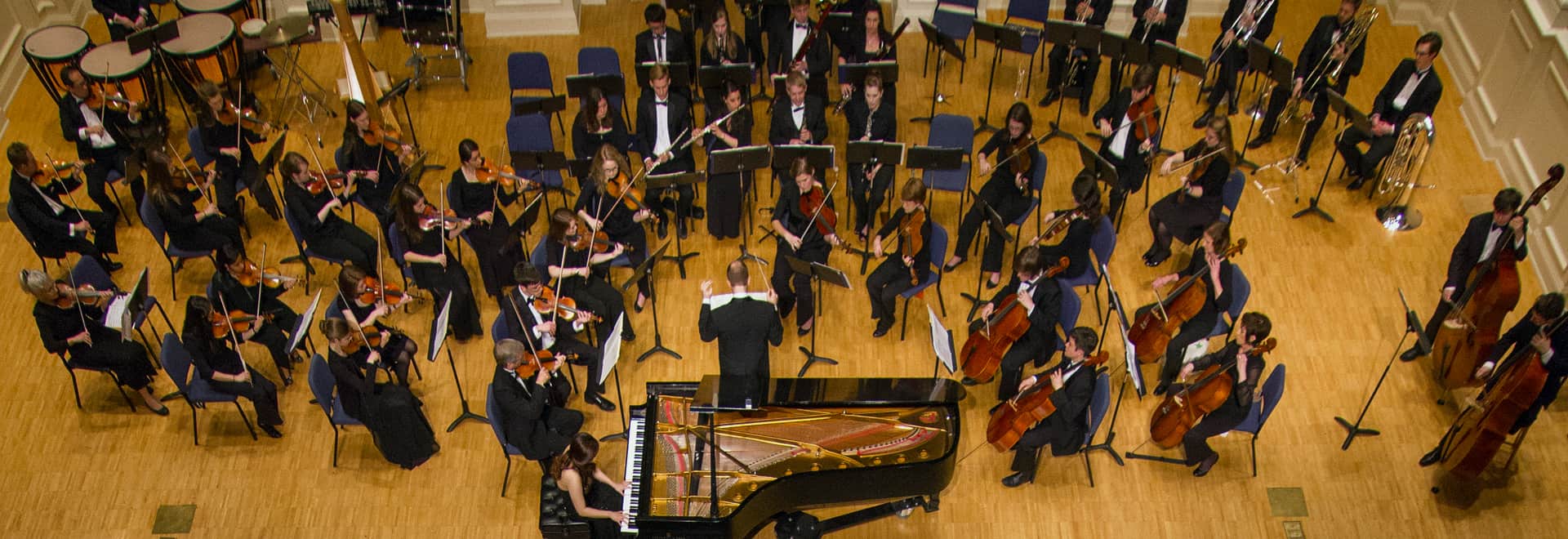 Samford Orchestra Playing Brock Recital Hall