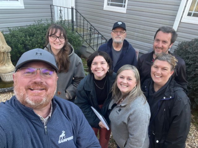 Samford students with Beulah Baptist Church leadership