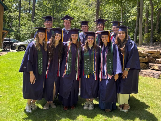 JP Gardner with fellow graduates