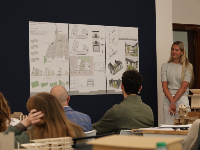 Architecture students present designs for community space