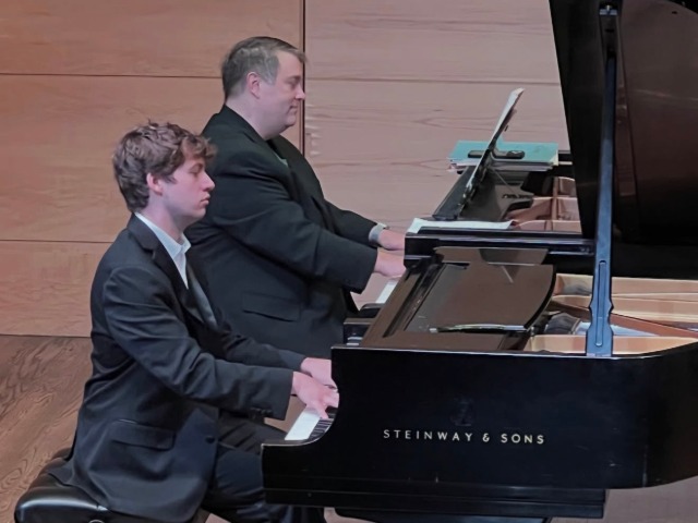 Ian Markey and Kevin Chance at the piano