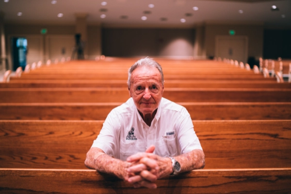 Bobby Bowden in Reid Chapel