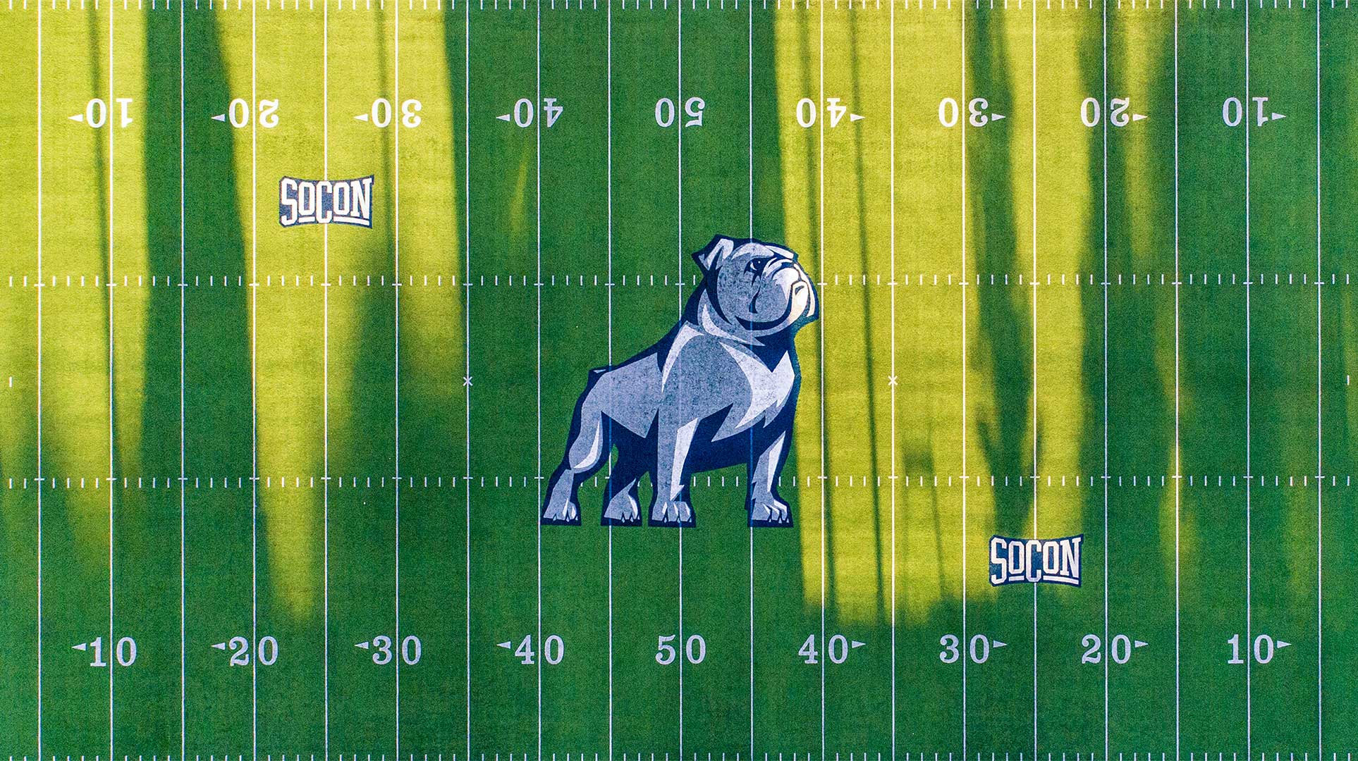 Sam Logo on Football Field
