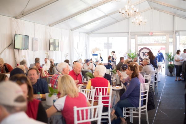 Inside the Hospitality Tent