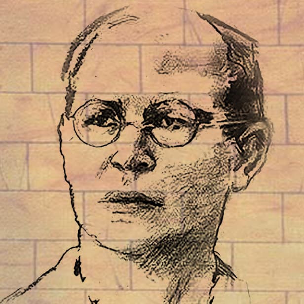 Charcoal drawing of Dietrich Bonhoeffer