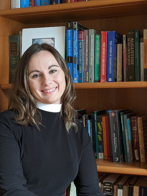 Rebecca Graber Henderson in her office