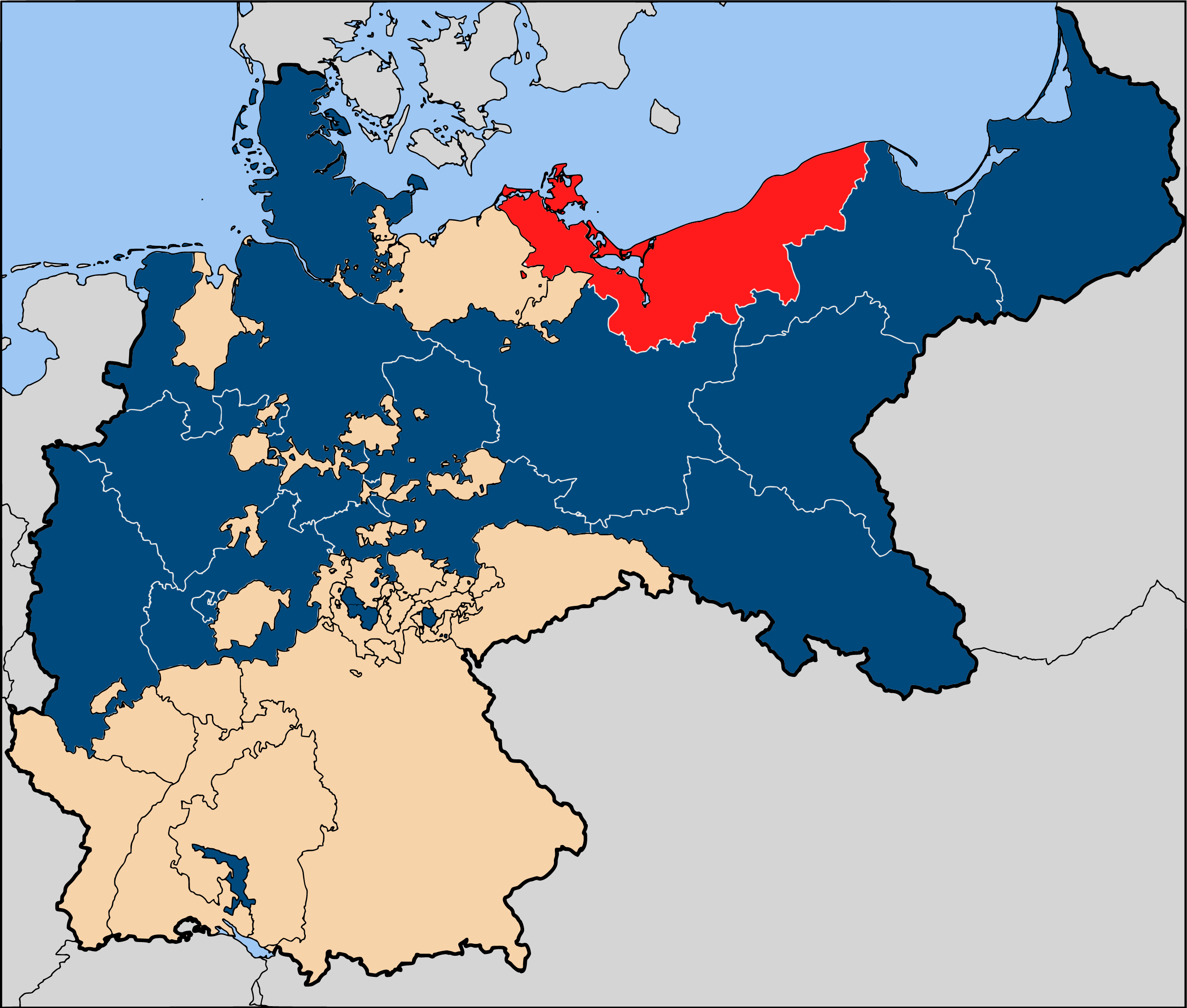 A map of the Pomerania region.
