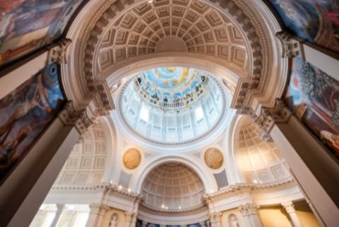 Interior chapel dome
