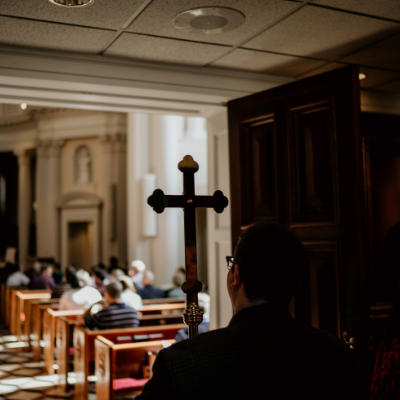 Man Carrying Cross