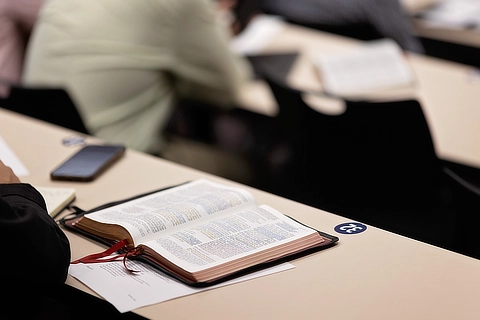 bible on a desk