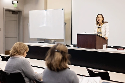 teacher in a classroom