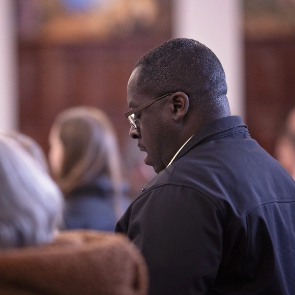 singing in chapel service