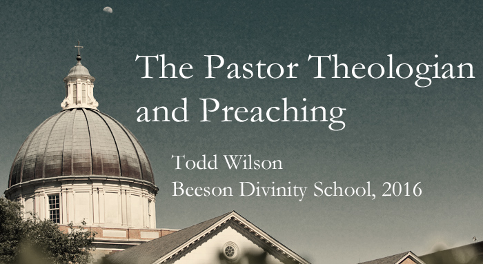 pastor theologian and preaching
