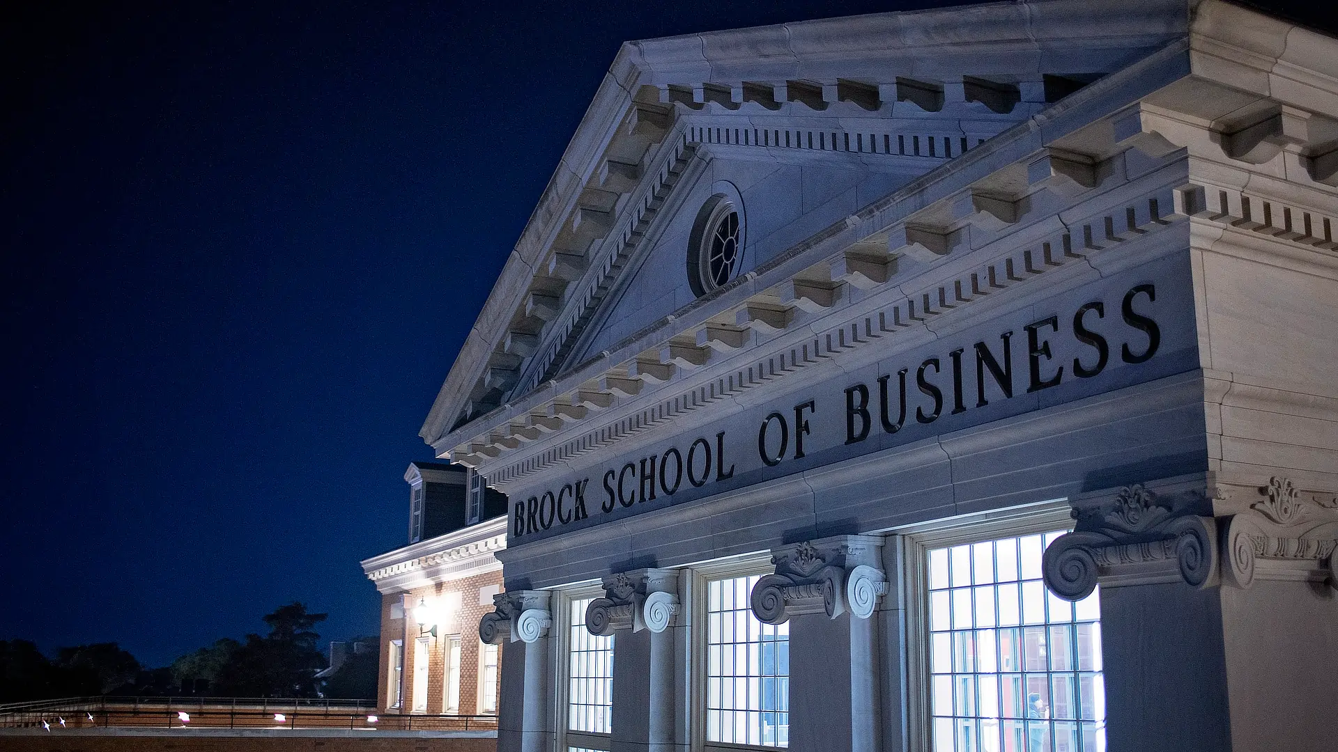 Brock School of Business facade DR1110117JX9A8537