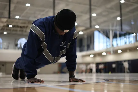 Cadet Doing Pushup