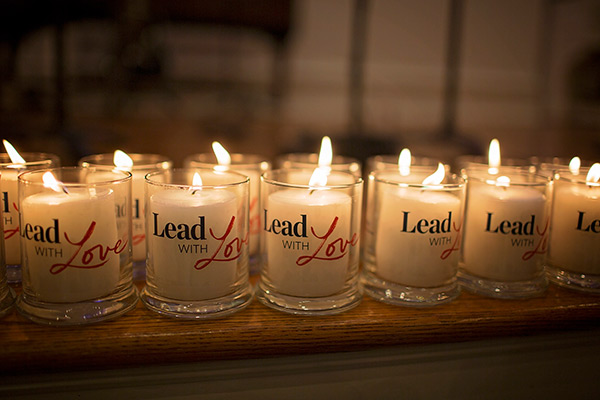 lead with love candles