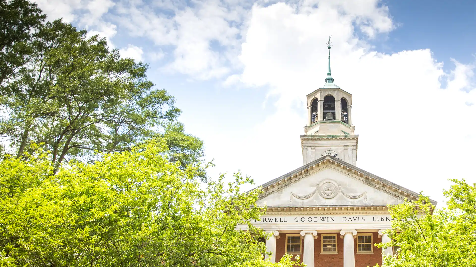 Library Bell Tower Blue Sky