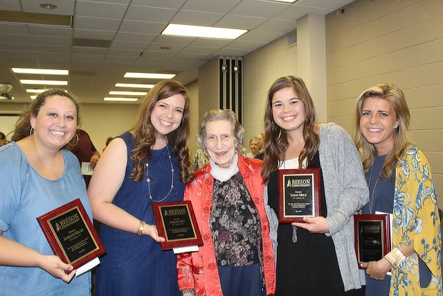 John and Frances Carter Award Winners with Mrs Carter