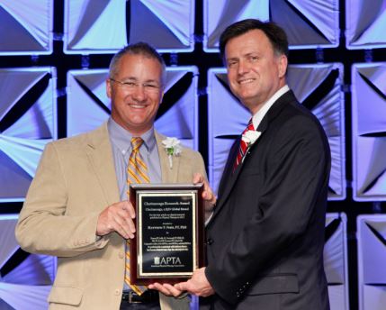 Matt Ford receiving award