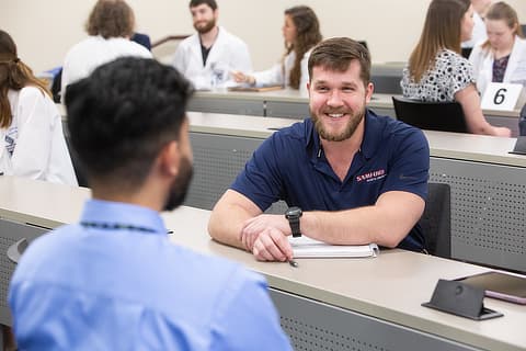 male students in group discussion BC04199569 cta