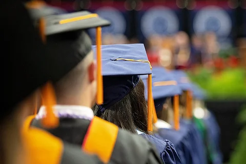 Graduates at Commencement