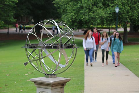 armillary sphere and students cta