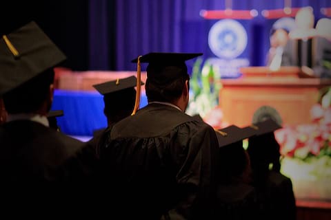 business commencement banner