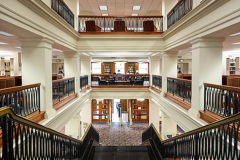 library stairs interior