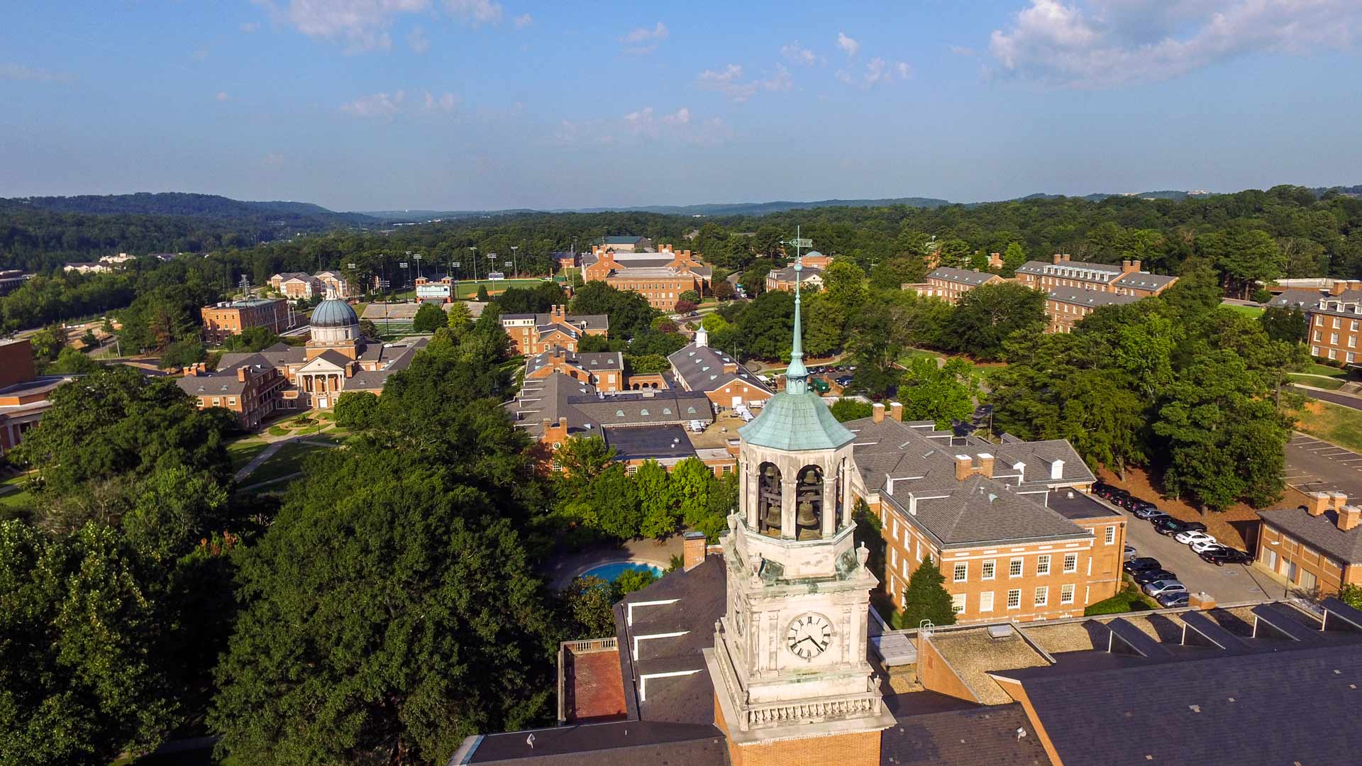 Aerial View Campus Looking West